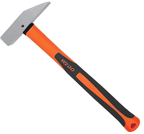 WEDO Marteau de serrurier en acier inoxydable (type japonais) avec poignée antidérapante, outil de quincaillerie, protection contre la corrosion, 300 g