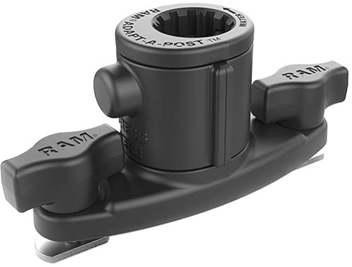 RAM MOUNTS UNPKD RAM UNIVERSAL Adapt-A-Post 2 Hole, W126108872 (Adapt-A-Post 2 Hole Deck/Track Mount with KNOBS and T-Bolts RAP-AAPUDT-1U, 181 g, 1 pc(s))