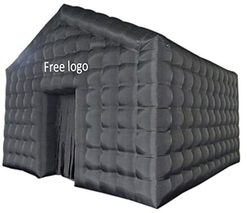 Grande gazebo nero gonfiabile per matrimoni, sala eventi, grande, portatile, per feste, cortile/eventi all'aperto (5,5 x 4,9 m)