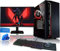 BEASTCOM Q3 Essential Gaming, Gaming PC, AMD Ryzen 3 4X4,00GHz, 4K Vega de 8 núcleos Gráfico, 16GB RAM, 1TB SSD, Pantalla LED de 24, Teclado, ratón, Alfombrilla de ratón, Windows 11 Pro