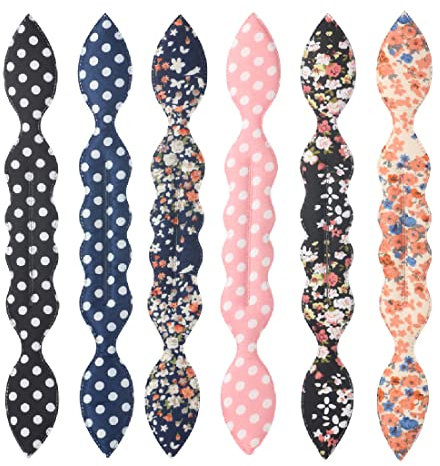 6 Stücke Haarbrötchen Maker,Schwamm Haarhalter,Flexible Donut Brötchen Twist Haarstyling,Friseurhilfe Wiederverwendbare Haaraccessoires für Mädchen Frauen
