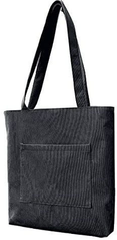 CINGHIA Tote Bag Universidad,Tote Bag Tela Lisa,The Tote Bag,Bolsa Tela Mujer,38x38cm Bolso de Pana para Compras,Bolsa de Tela Mujer para Viajes,Oficina,Escolares y de Compras