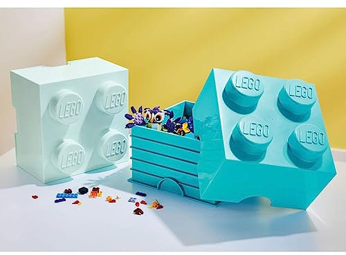 LEGO Aufbewahrungsbox mit 4 Noppen, stapelbar, 2er Set - BLAU