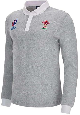 Macron Wales RWC 2023 Rugby World Cup Rugby Jersey (Grey)