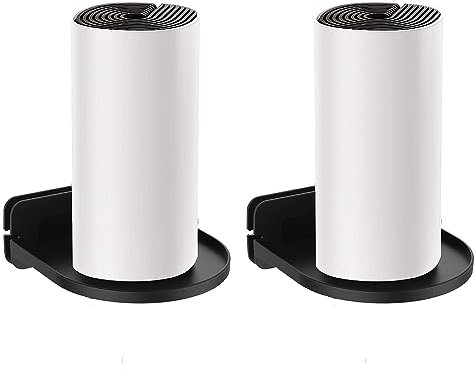 BeisDirect 2 Pack WiFi Router Wall Mount Bracket Wall Mount Stand Holder For Whole Home Mesh Wifi System Support for Tenda Nova Linksys Velop TP-Link D-Link for Google Nest Wifi router, Black