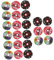Vaguelly 48pcs Record Player Refill Pads Essential Oil Car Aromatherapy Tablets for Freshening up Your Vehicle Interior Gentle Pe Material for Relaxation and Driving Comfort