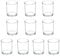 10 pack Tea Light Candle Holders, Glass Tealight Holders (Ø 4.5cm X 6cm High) Transparent Glass Tea Light Holders for Wedding, Anniversary, Festival, Dining Table, Home Decoration
