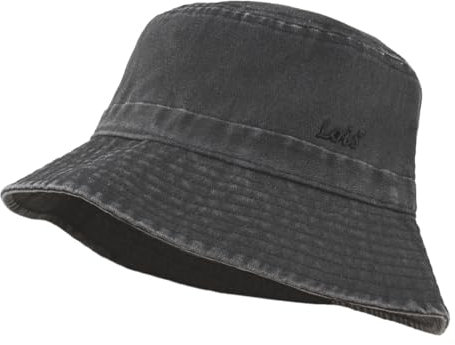 Lois - Fischerhut Herren - Trendiger Bucket Hat Herren, Stilvoller Sonnenhut Damen, Vielseitiger Fischerhut Damen, Eleganter Anglerhut Herren, Schwarz