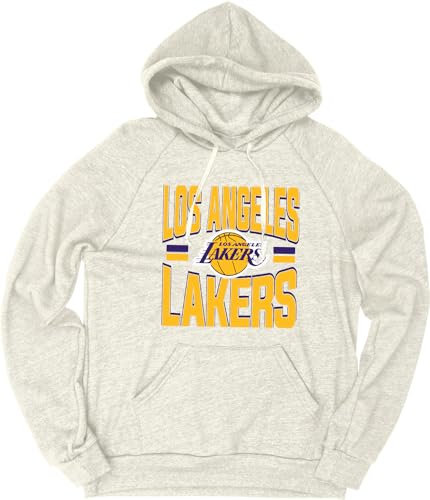 Blue 84 NBA Offiziell lizenziertes Tri-Blend Kapuzen-Sweatshirt Basketball Stars Oatmeal