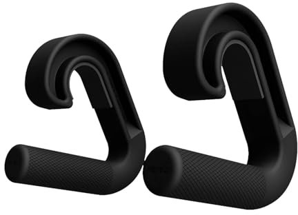 Dickly 2 Stück Klimmzugstangengriffe Widerstandsbandgriffe Griffe rutschfeste Pull-Down-Maschinenbefestigung für Klimmzugstangen Fitness-Studio, Stil a