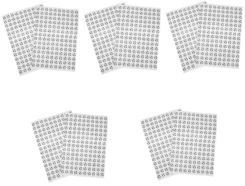 Abaodam 1400stücke Fußball Aufkleber Runde Fußball-Dekorationen Für Scrapbooking Wasserflaschen Laptops Handys Und Mehr Leicht Abziehbar Vielseitig Einsetzbar Für Fans Und Partys