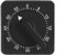 Kurzzeitmesser, Mechanischer Küchentimer, Eieruhr 60 Minuten, Timer mit Lauter Alarm für Kochen, Sport, Studieren, Schwarz
