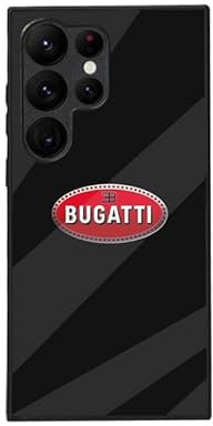 ZZMIRJKV Handyhülle, geeignet für personalisierte Bugatti HD-Handyschutzhüllen, mit Autoemblem-Optik, sturzsicher, stoßfest, Kratzfest,Samsung S24 Ultra case