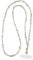 JOMA-E Shop Phone Lanyard Crossbody Stylish Anti-Theft Strap with Tabs, Detachable Chain for iPhone Pearl Beads Charm Chain, Cell Phone Neck Holder for Women (C)