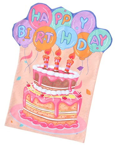 MUSISALY Stuhlhusse „Happy Birthday“ dekorativer Party-Sitzbezug für Jungen und Mädchen