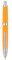 Jinhao 10 Press Fountain Pen with Box, Orange Retractable Extra Fine Nib with Ink Converter Set (Silver Clip)