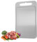 Planche à découper en acier inoxydable avec rainure pour jus, planche à découper en titane, planches à découper double face pour extérieur, cuisine, camping, randonnée, 25 × 15 cm