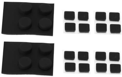 OTOTEC Juego de 2 Tapones de Goma para Tapa de Polvo de Orificios de Tornillo para Consola Parte Delantera Y Trasera Compatible con Nintendo New 3DS XL LL Color Negro
