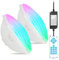 KWODE 36W LED Poolbeleuchtung PAR56,12V RGB Timing 2/4/6H Schwimmbadbeleuchtung,Externe Synchronisation mit Fernbedienung (2 PCS)