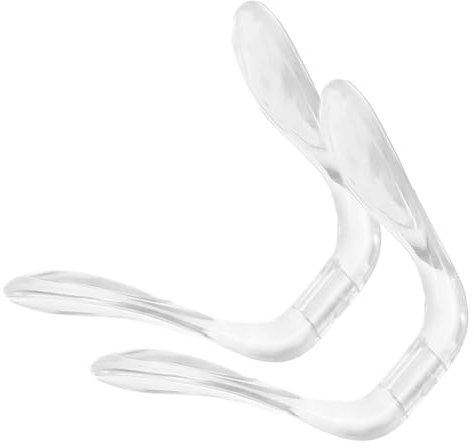 Healeved Nasenpads Brille zum Aufstecken aus Kunststoff Ergonomische V-förmige Form 2 Stück Rutschfester Nasenschutz für Brillenträger Einfache Installation