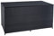 ESTEXO Polyrattan Auflagenbox XXL Kissenbox 870 Liter Gartenbox Gartentruhe Aufbewahrungsbox (Schwarz)