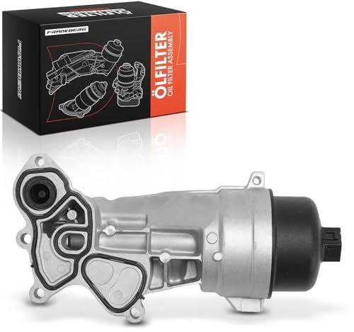 Frankberg Ölkühler Motoröl Ölfiltergehäuse Benzin V864375780 | Kompatibel mit C4 II NC, 508 SW I 8E, C3 II SC, Berlingo Kasten/MPV B9, C3 Picasso SH, C5 III Break RW, Partner Tepee