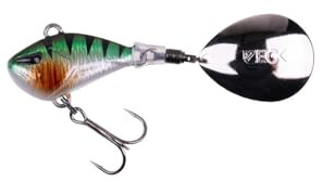 ZECK - Jig Spinner, Spin-Jig, Bleikopfspinner, Kunstköder, Angelköder - Rogue Runner | 20 g - Holo Perch