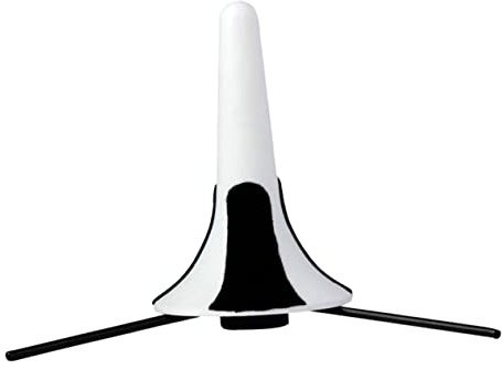 Support de Trompette avec Trépied Métallique Pliable Amovible | Abs Blanc Protège L’instrument des Rayures Format Portable pour Cuivre et Autres Vents