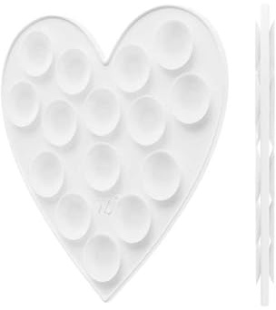 Wildflower Cases - White Heart Stickeez, Compatible with Apple iPhones | Pink Trendy Cute Viral - Durable, Easy to Attach, Lightweight, Reusable, Double-Sided Suction, Women-Owned Small Business
