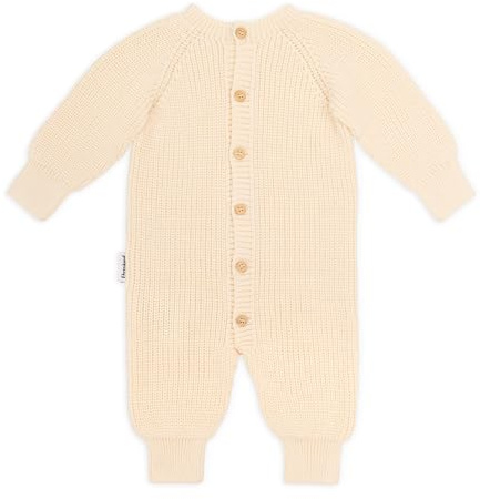 Ehrenkind® Baby Strickoverall aus 100 % Bio-Baumwolle | Weich, atmungsaktiv & temperaturregulierend | Mitwachsend & dehnbar | OEKO-TEX® zertifiziert & Made in Europe