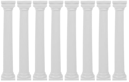 SNGUOQ 12Pcs Kuchen Unterstützung Stange Hochzeit Decor Säule Spalte Säulen Hohe Statue Mini Kunststoff for Für Mehrschichtige Torten