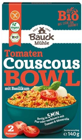 Bauck Ühle Couscous Bowl, Tomate Mit Basilikum, Glutenfrei, 140g, M