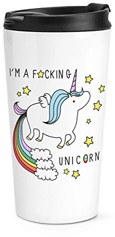I'm A F-cking Unicorn Travel Mug Cup