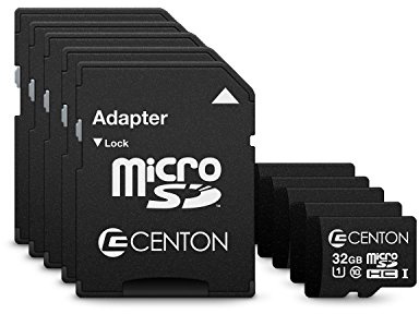 Centon Eelctronics MP Essential Micro SDHC Card, Ultimate Memory Card for Phones, Tablets, Cameras, and More, UHS1, 32GB, 5 Pack Bulk w/Adapter