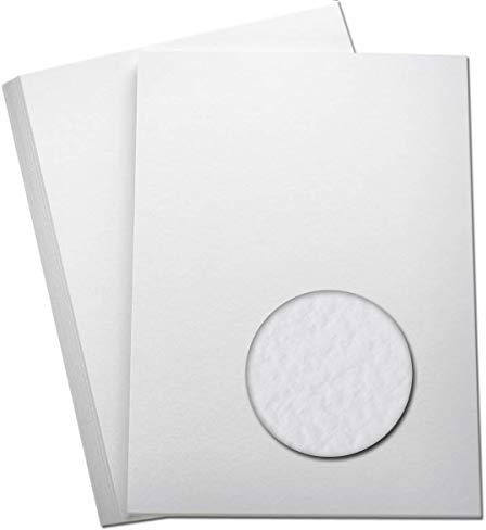 arkCRAFT Hammered Card Karton, gehämmert, 270 g/m², hervorragend für Karten, Sammelalben, Hochzeitsbriefpapier, Weiß, 50 Stück, Papier, A4 (297 x 210mm)