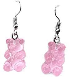 EXINOX Ohrringe aus Gummibär, für Damen, Bär, bunt, Harz