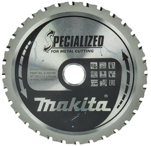 Makita E-02939 Lame Scie Circulaire TCT Efficut 150x20mm 32T Métal