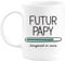 quotedazur - Mug Futur Papy 2024 Chargement En Cours - Cadeau Futur Grand-Père - Surprise Annonce Grossesse Garçon/Fille Naissance Bébé