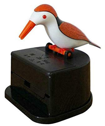 Yeyll Vogel Zahnstocherspender Teleskop Automatischer Zahnstocherspender Niedlicher Zahnstocherhalter Dekoration Küche, Zuhause, Party, lustiges Geschenk Kinder Eltern