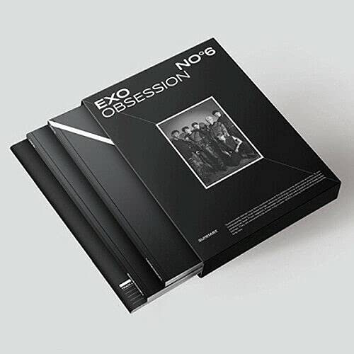 EXO OBSESSION 6th Album OBSESSION Ver. CD+28p Lyric Book+64p Photo Book +1ea Folded Poster(On pack)+1p Post Card+1p Photo Card K-POP SEALED+TRACKING CODE