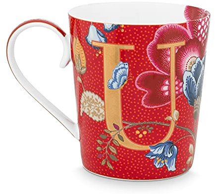 PIP STUDIO 51002270 Blushing Birds Alphabet Becher red U 0,35 l (1 Stück)