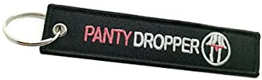 Streetculture PANTY DROPPER Nylon Jet Tag Schlüsselanhänger langlebig und robust - Lanyard Schlüsselband Keychain