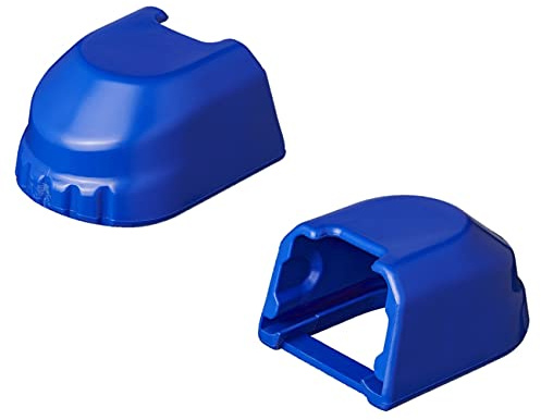 MULTIBROS Soft Dock Auffahrschutz für Anhängerkupplung – 2er-Set | Passgenau für SPP Kugelkupplungen – elastischer Kunststoff, 84x59x109 mm, Blau, werkzeuglose Montage