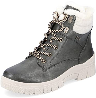 Remonte Damen Winterstiefel D0E71, Frauen Stiefel,lose Einlage,gefüttert,wasserdicht,tex,Boots,Winterstiefel,grün Kombi,38 EU / 5 UK