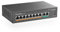 MokerLink 10 Port PoE Switch with 8 Port PoE+, 2 Fast Ethernet Link, 100Mbps, 120W 802.3af/at PoE, Fanless Plug & Play Network Switch