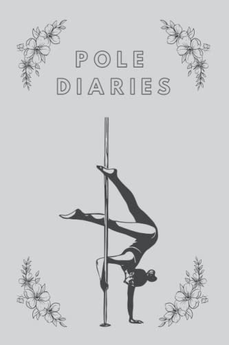 Pole dance journal: blank diary with figure illustration on each page