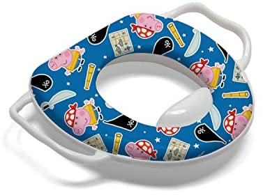 Peppa Pig Training Toilet Seat Children's Soft Padded Seat,George Pig Official Licensed.