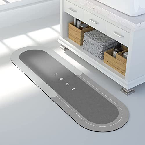 YeahBoom Tapis De Sol Super Absorbant, Bain Antidérapant Absorbant, Mousse À Mémoire, Bain À Séchage Rapide, Tapis de Salle de Bains