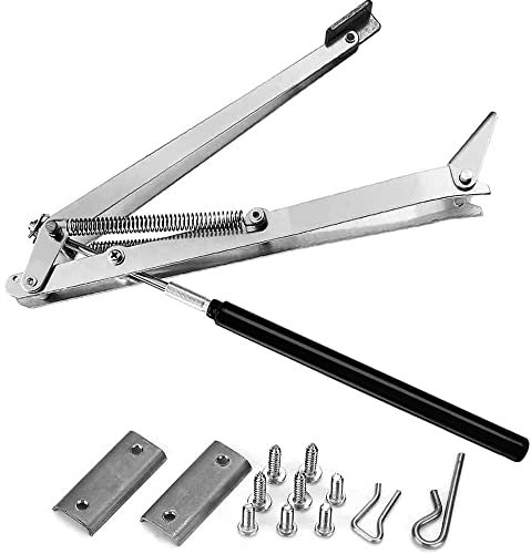 Collect Light Automatischer Fensteröffner, Automatisches Öffnen und Schließen durch Temperatursteuerung, Fensterheber alu für Gewächshaus Gartenhäuser und Dachlüfter (Doppelte Feder)