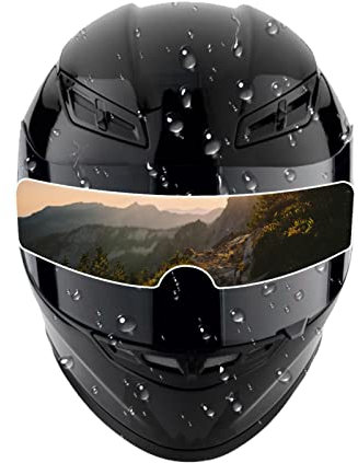 Povanjer Motorrad Antibeschlag | Wasserdichter Helm Anti Fog Film Nanofilm | Motorrad-Visierfolie Anti-Fog-Folie Anti-Regen-Patch-Folie Schutz für sicheres Fahren